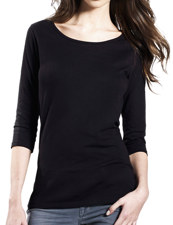 Women's 3/4 Sleeve Stretch Organic T-Shirt - Albatross Clothing